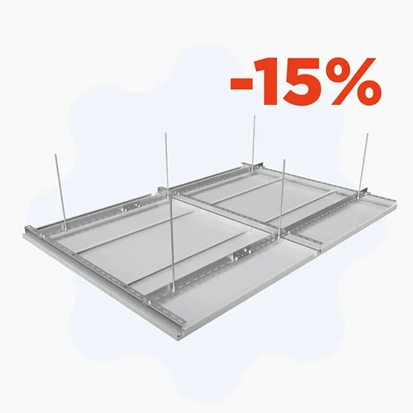 15% скидка на потолочные системы