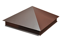 Зонт на столб (колпак на столб) Оцинковка 42-46 см