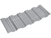 Двусторонний профнастил НС35-4000х1000 0,65 мм сигнальный серый