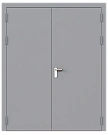 Дверь техническая двупольная глухая ДМ2-П3 правая (порог 14 мм)