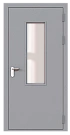 Дверь техническая однопольная остекленная ДМО1-П1 правая