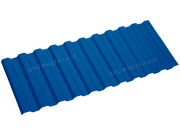 Двусторонний профнастил С21-3000х1000 0,35 мм сигнальный синий