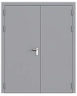 Дверь техническая двупольная глухая ДМ2-П3 левая (порог 14 мм)