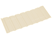 Двусторонний профнастил НС20-2500х1100 0,40 мм светлая слоновая кость