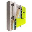 Вентилируемые фасады из оцинкованной стали с порошковым покрытием