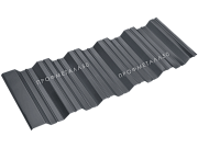 Двусторонний профнастил НС35-5000х1000 0,60 мм графитовый серый