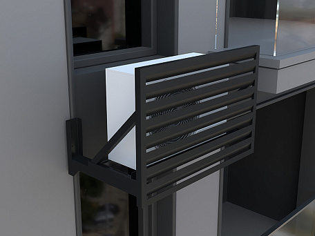 Экран для кондиционера Т4 с ламелями Л1.1