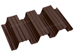 Профнастил H114-750 0,90 мм шоколадно-коричневый Профнастил H114-750 0,90 мм шоколадно-коричневый