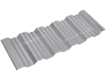 Двусторонний профнастил НС35-5000х1000 0,55 мм сигнальный серый