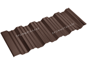 Двусторонний профнастил НС35-1000 0,50 мм шоколадно-коричневый