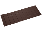 Двусторонний профнастил С8-6000х1150 стальной бархат 0,50 мм шоколадно-коричневый
