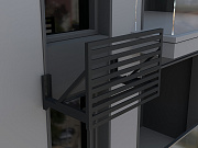 Экран для кондиционера Т4 с ламелями Л2.1