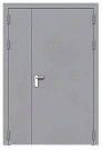 Дверь техническая полуторная глухая ДМ2-П2 правая с выпадающим порогом