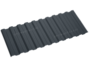 Двусторонний профнастил С21-2500х1000 0,35 мм антрацитово-серый