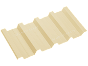 Двусторонний профнастил Н60-3000х845 0,80 мм слоновая кость