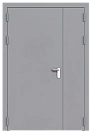 Дверь техническая полуторная глухая ДМ2-П2 левая с выпадающим порогом