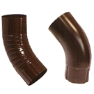 Колено трубы штампованное в покрытии оцинкованном