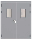 Дверь техническая двупольная остекленная ДМО2-П3 левая (порог 14 мм)