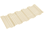 Двусторонний профнастил НС35-2500х1000 0,70 мм светлая слоновая кость