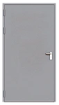 Дверь техническая однопольная глухая ДМ1-П3 левая (порог 14 мм)