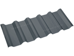 Двусторонний профнастил С44-2500х1000 0,50 мм антрацитово-серый