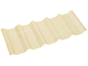 Двусторонний профнастил НС44-1000 0,65 мм слоновая кость