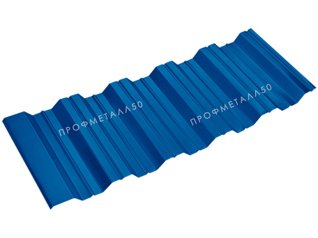 Профнастил НС35-1000 0,80 мм сигнальный синий