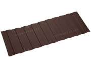 Двусторонний профнастил С8-4000х1150 стальной бархат 0,50 мм шоколадно-коричневый