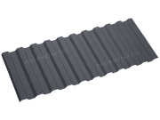 Двусторонний профнастил С21-6000х1000 0,70 мм графитовый серый