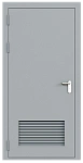 Дверь техническая однопольная глухая ДМ1-П1 левая с вентиляционной решеткой