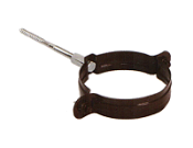 Крепеж трубы с саморезом в покрытии оцинкованном