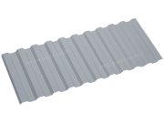 Двусторонний профнастил С21-5000х1000 0,45 мм серое окно