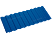 Двусторонний профнастил С21-1000 эконом сигнальный синий