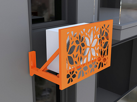 Экран для кондиционера Т4 с художественной перфорацией